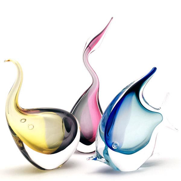 Handmade Art Glass Sculptures from Bohemia Glass